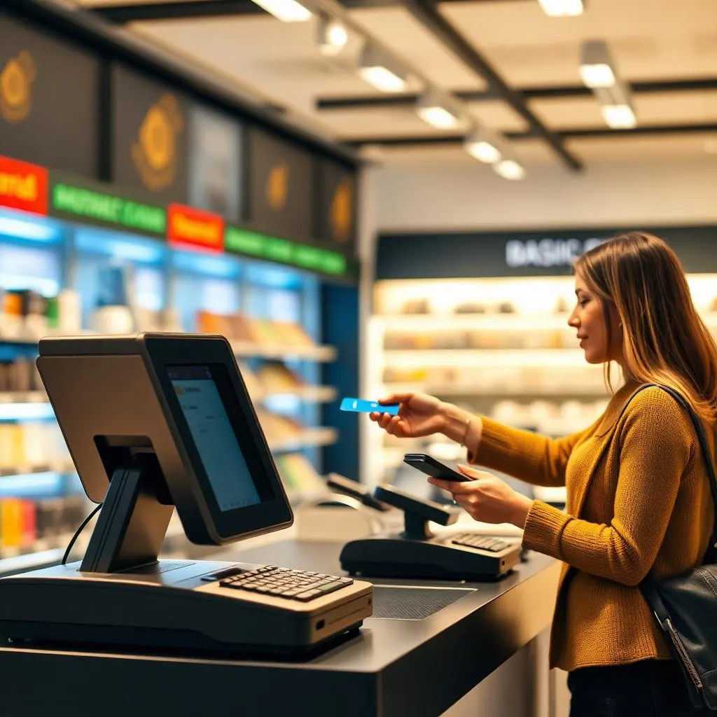 PDV com cliente pagando no cartão